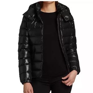 Moncler women’s large  “Bady Short Puffer Jacket” from Boston.